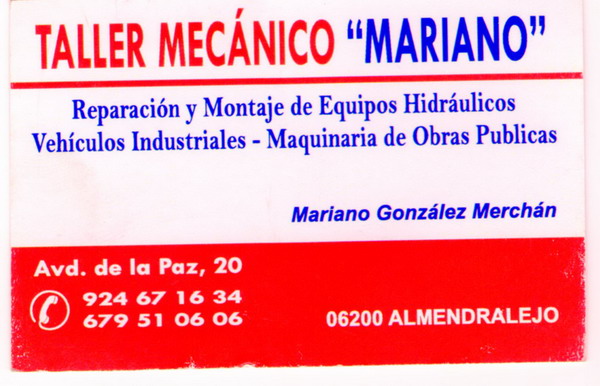 TALLER MECÁNICO MARIANO TALLER MECÁNICO MARIANO