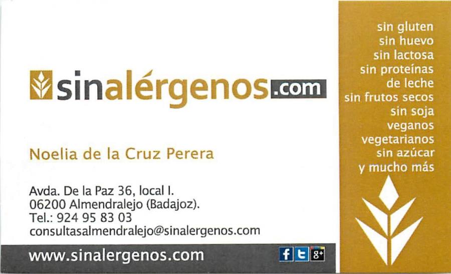 SIN ALÉRGENOS SIN ALÉRGENOS