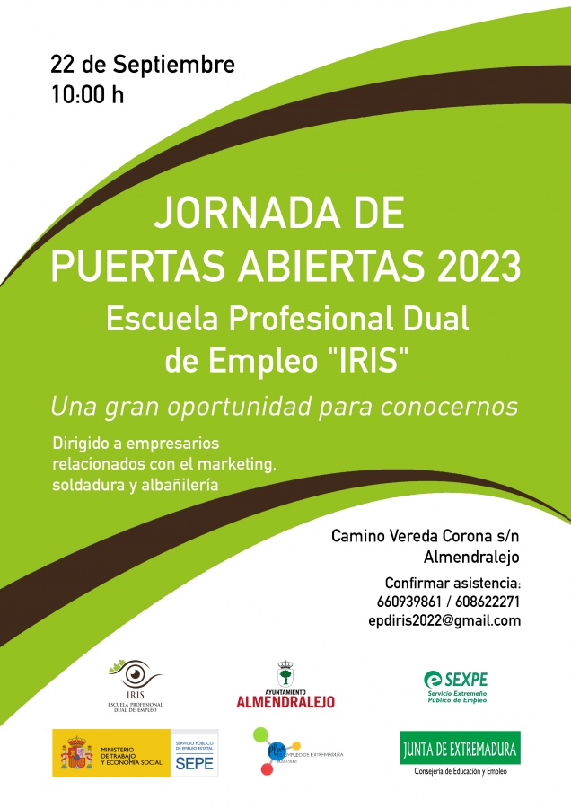 JORNADA DE PUERTAS ABIERTAS  ESCUELA PROFESIONAL DUAL IRIS ALMENDRALEJO